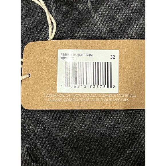 Porter Blue The Rebel Straight-Cole High Rise Straight Leg Jeans Denim Women 32 - Picture 13 of 16